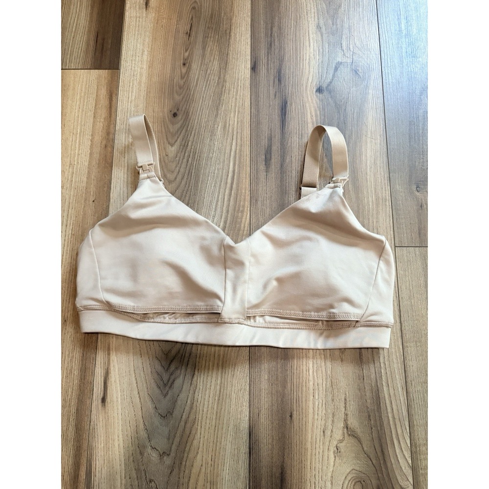 Ollie Gray Nursing Sports Bra Women's XL Tan Padded Wireless Support